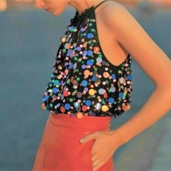 Paillette party top Clearance